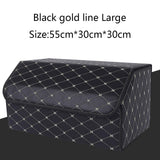 Multi-purpose Collapsible Car Van Trunk Storage Organizer With Lid Portable Bag