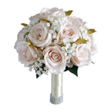 Artificial Rose Wedding Bridal Bouquet Romantic Bride Holding Flowers Bridesmaid Bouquets for Home Valentine's Day