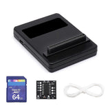 (64GB Black) PSIO Optical Drive Emulator SLD Kit Fit for PS1 Thick Machine 3D-Printed Cover