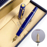 (F) 14k gold pen 32 big bright point pen resin piston ink absorbing long knife for calligraphy