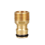 (Outer 4 points) 2 Pieces Faucet Hose Connector 1/2 Inch Female