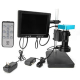 34MP HDMI HD USB Digital Industry Video Microscope Camera HDMI LCD Monitor Set 100240V