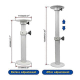 Adjustable Table Pedestal Detachable Table Base Stand Leg Base Mount -Frame Aluminum Alloy Table Base for RV Boat Yacht js