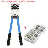 HX-50B Battery Cable Lug Crimping Tool Wire Crimper Hand Ratchet Terminal Crimp Pliers For 6-50mm2 1-10AWG With SC Terminals