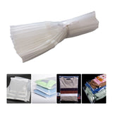 50pcs Packaging Clear Zipper Plastic Poly Bags Resealable Slider Closure Storage Bag Pouch for Organizer