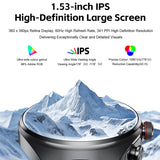 New Smart Men Two in One TWS Wireless Headset Bluetooth Call NFC Heart Rate IP68 Waterproof Sports Watch for IOS Android