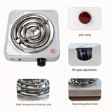 1pc, Household Temperature Controlled Electric Stove, Single Hair Heat Pipe Electric Heating Plate