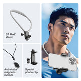 Neck Necklace Mount for GoPro 12/11/10/9/8/7 Insta360 DJI Osmo Chest Holder Phone Clip Magnetic Strap&Adapter