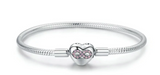 Sterling silver snake bone bracelet