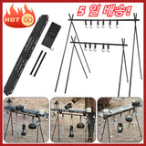 Outdoor Folding Camping Shelf Top Plate Aluminum Alloy Triangle Storage Hanger Picnic Cookware Pot Pan Hanging Rack