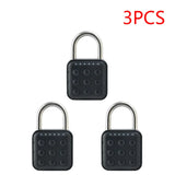 1-5pcs Smart Fingerprint Battery-powered IP67 Waterproonti Theft Padlock Quick Unlock Keyless Password Door Lock