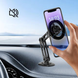 Magsafe Magnetic Car Phone Bracket Metal Car Navigation Holder Foldable Stand for Iphone 14 13 12 11 Pro Max Samsung S23 Xiaomi