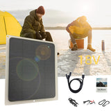 20W Panel 6V Dual /18V Single USB Battery Charger Portable Solar Cell Power Bank for Phone Outdoor Camping Hiking
