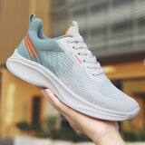 2023 Spring Sports Men's Large Size New Mesh Breathable Lightweight and Comfortable Shock Absorbing Running Shoes