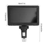 12MP High Definition 7in 1200x Industrial Electric Digital Microscope Mobile Phone Repairing microscopio digital para electroni