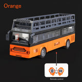 4 Channels RC Electric Double Layer Bus With LED Lights For Boys Girls Remote Control School Bus Sightseeing