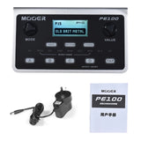 MOOER PE100 Portable Multi-Effects Processor - Guitar Effect Pedal with 39 Effects, 40 Drum Patterns, 10 Metronomes, Tap Tempo
