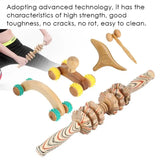 Wooden Roller Muscle Trigger Point Cellulite Fat Removal Scraping Reflexology Abdomen Full Body Stress Relief Massager