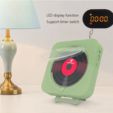 Wall mounted music with IR remote control FM portable Bluetooth speaker stereo 3.5mm CD player LED screen