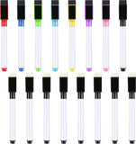 16pcs Magnetic Erasable Whiteboard Pens Felt Dry Erase 8 Bands Whiteboard Eraser School Home Office 2pcs (opp Bag Magnetic 8 Colored Pens Opp Bag Magn
