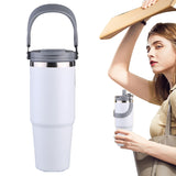 30oz Double-Layer with Handle Portable Water Cup Stainless Steel Vacuum Thermal Insulated Mug for Women Men