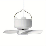 1pc Ceiling Fan Household Portable Remote Control Timing Fan Dormitory Electric Fan Small Fan Usb Three-Gear Adjustable Cooler Mini Portable Fan Teacher's Day Halloween Christmas Wedding Birthday Party Favor