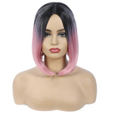Fashion Wig Hair Middle Parted Ladies Wig Head Covering,C