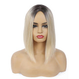 Fashion Wig Hair Middle Parted Ladies Wig Head Covering,J