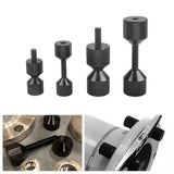 4 Pcs Aluminium Flange Two Hole Pins 1-1/8 Inch Two Hole Alignment Pins & 1-5/8 Inch Detachable Flange Black