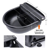 4L Automatic Cow Dog Water Float Valve Drinker Bowl Stainless Steel Cow Water Bowl Outlet Float Farming Trough
