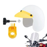 Rainproof Motorcycle SunShade Mini Cell Holder Hat Nylon Snowproof Riding Mobile Phone Helmet Umbrella