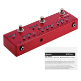 MOSKYAudio DC5 6-in-1 Guitar Multi-Effects Pedal Delay Chorus + Distortion Overdrive Booster Buffer Full with True Bypass