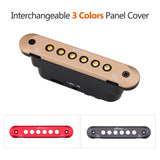 JUSTPRO JC-A1 Sound Hole Coil Pickup Microphone - With Mic and Volume Control for 39/40/41/42-inch Folk Guitar