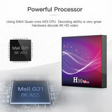 H10 Max Android 10.0 TV 4GB RAM 64GB ROM Allwinner H616 Quad Core 2.4G WIFI 6K HDR Media Player Set Top Box