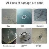 Car front windshield repair kit car glass crack repair professional accessories toolbox, stainless steel vacuum injection pump T