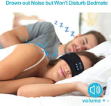New Sleep Headphone Headband With Wireless Music Sports Sweat Absorption Hair Headband Built-in Sleep Music Eye Mask