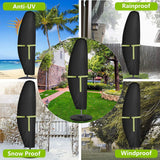 1 Set Patio Parasol Cover For Cantilever Offset Umbrella 265 40 X 70/50 Cm