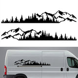 2PCS Mountain Forest For Truck Window Bumper Auto Door Decals Laptop Kayak Vinyl Decoration Car Body Sticker