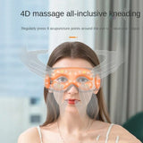 Bluetooth 4 d hot compress air pressure gauge the protect eye massager