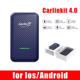 CarKit 5.0 4.0 Wired to Wireless CarPlay Adapter Smart Car Ai Box Auto Dongle Multimedia Player for iOS & Android