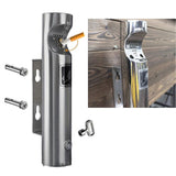 Exterior Wall Ashtray Stainless Steel Wall Ashtray Outdoor Cigarette Soot Column Rustproof Ashtray Container