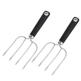 2Pcs Meat Fork,Poultry Roast Forks,Roast Chicken Forks With Slip Resistant Grip,Turkey Forks,For BBQ & Thanksgiving Pros