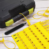 1000 Pcs Plastic Tamper Seals Fire Extinguisher Tags Security Tags Seals (Yellow)