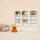 1/12 Scale Miniature Display Cabinet Dolls House Mini Furniture Glass Bookcase