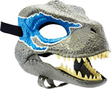 Jurassic World Dominion Velociraptor Blue Dinosaur Mask, Moviepired Role Play Toy with Opening Jaw, Realistic Design