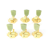 6pcs Open-Style Keys String Tuning Peg Vintage Tuners hine Head 3L3R for Folk and Electric Guitar