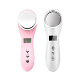 Beauty Hot Cold Facial Massager Handheld Vibration Skin Rejuvenating Device Face Skincare Warming Cooling Beauty Tool For Women