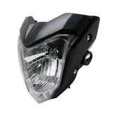 Motorcycle Headlight Head Light Lamp with Bulb Bracket Assembly for FZ16 YS150 FZER150 FZER 150 FZ 16 Amber,Black