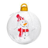 60cm Giant Luminous Christmas Balls With Lights Pvc Outdoor Xmas Iatable Ball Holiday Yard Lawn Porch Decor