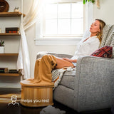 EMF Spa Bucket AR Infrared Foot Sauna Barrel - Portable, For Low Blood Circulation. Relaxing, No Water Detoxifying. 64–149°F Temp Range.